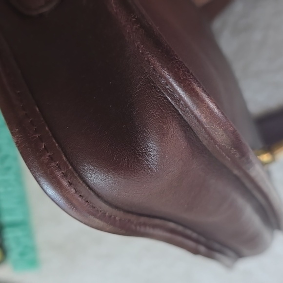 Coach Vintage PENNY A81-9755 Mahagony Leather Purse +purse Bling - Picture 15 of 17